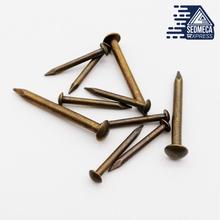 Load image into Gallery viewer, 10/20/50/100pcs Antique Brass Bronze Dia 1.2 1.5 2 2.8mm Pure Copper Small Round Head Nail for Furniture Hinge Drum Jewelry Box. Sedmeca Express. Metals. Construction &amp; Home.
