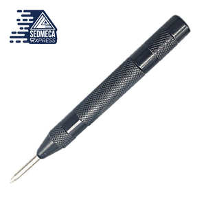 Automatic Center Pin Punch Spring Loaded Marking Starting Holes Tool Wood Press Dent Marker Woodwork Tool Drill Bit. Sedmeca Express. Hand Tools & Equipments.