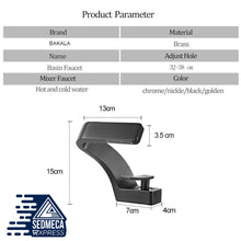 Load image into Gallery viewer, Bathroom Sink Waterfall Faucet,Solid Brass Single Handle Hot and Cold Water Mixer Tap, Lavatory Vanity Sink Faucet Including Two US Standard 3/8&quot; Hoses(Brushed Nickel)
