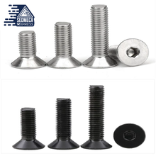Load image into Gallery viewer, 5-50pcs Allen Key Head Din7991 M2 M2.5 M3 M4 M5 M6 Stainless Steel 304 Or Black Hex Socket Flat Countersunk Head Screw. Sedmeca Express. Metals. Construction &amp; Home.
