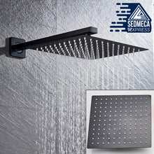 Load image into Gallery viewer, Wall Mounted Shower Faucet Mixer, 8/10/12/16 Inch Rainfall Bathroom Shower Faucet with Hand Shower. Construction &amp; Home. Sedmeca Express.
