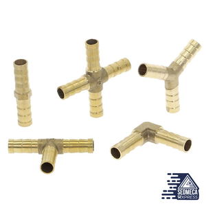 Brass Barb Pipe Fitting 2 3 4 way connector For 4mm 5mm 6mm 8mm 10mm 12mm 16mm 19mm hose copper Pagoda Water Tube Fittings