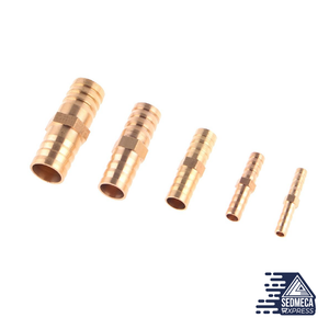 Brass Barb Pipe Fitting Straight Elbow T Y X Shape 2 3 4 Way Connector for 6mm to 19mm 8mm 10mm 14mm 16mm 19mm Copper Water Tube