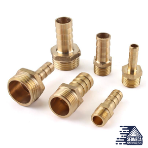 Brass Pipe Fitting 4mm 6mm 8mm 10mm 12mm 19mm Hose Barb Tail 1/8" 1/4" 1/2" 3/8" BSP Male Connector Joint Copper Coupler Adapter
