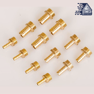 Brass Pipe Fitting 6mm 8mm 10mm 12mm 14mm 16mm 19mm Hose Barb Tail 1/2" BSP Male Female Connector Joint Copper Coupler Adapter