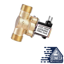 Load image into Gallery viewer, G1/2&#39;&#39; Brass electric solenoid valve N/C 12v 24v 220v G3/4&#39;&#39; Water Air Inlet Flow Switch for solar water heater valve. Sedmeca Espress Instrumentation and Electrical Materials. Metals.
