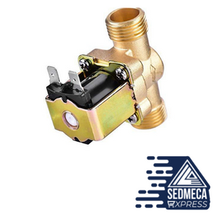 G1/2'' Brass electric solenoid valve N/C 12v 24v 220v G3/4'' Water Air Inlet Flow Switch for solar water heater valve. Sedmeca Espress Instrumentation and Electrical Materials. Metals.