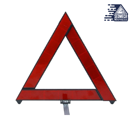 Car Emergency Breakdown Warning Triangle Red Reflective Safety Hazard Car Tripod Folded Stop Sign Reflector cinta reflectante. Sedmeca express personal protective equipment 