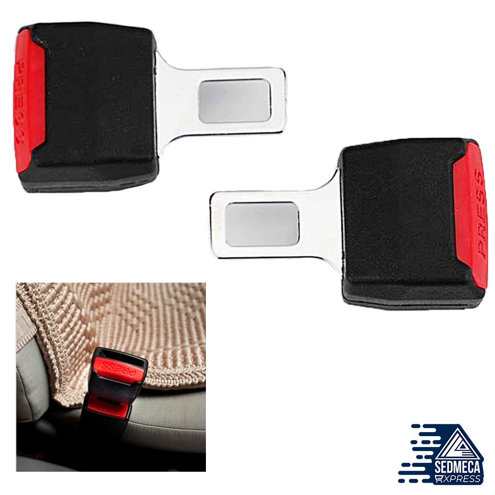 Car Seat Belt Clip Extender Universal Black Safety Seatbelt Lock – SEDMECA  Express