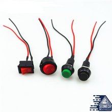Load image into Gallery viewer, Car Circuit Push Button Switch Electric Speaker Mini Boat Shaped Round Line
