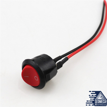 Load image into Gallery viewer, Car Circuit Push Button Switch Electric Speaker Mini Boat Shaped Round Line
