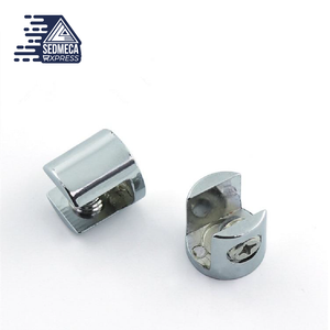 4pcs Glass Clamp Glass Plated Brackets Zinc Alloy Chrome finish Shelf Holder Support Brackets Clamps For 6-8mm/ 8-10mm/ 10-12mm. Sedmeca Express. Metals.