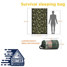 Load image into Gallery viewer, Compact Bivy Sack Emergency Survival Sleeping Bag Portable Waterproof Reusable Thermal Sleeping Bags Mylar Survival Blanket. Sedmeca express personal protective equipment. 
