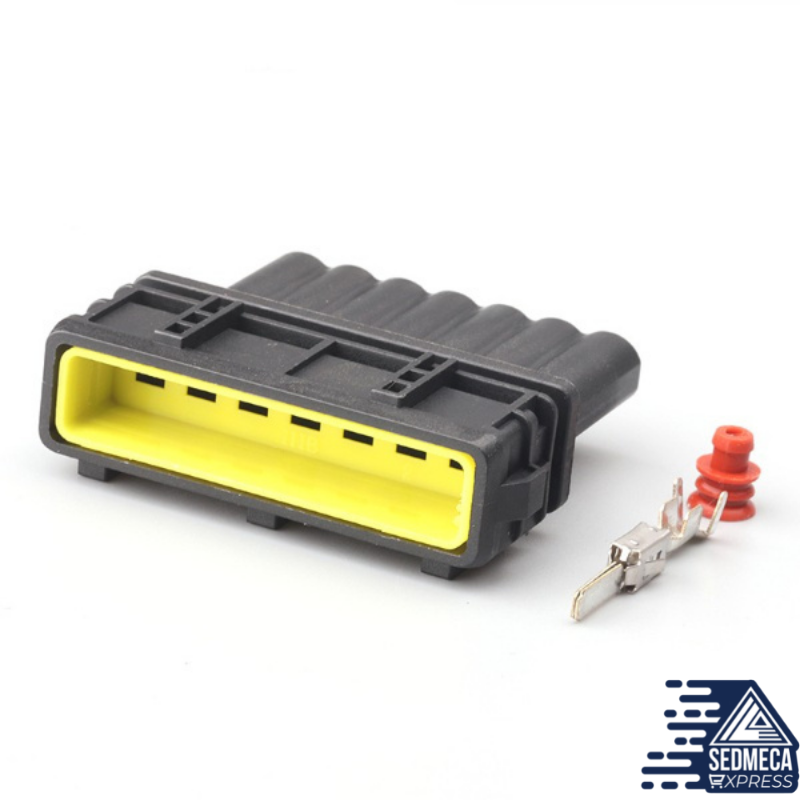 1 Set 7 Pin Sensor Connector Sealed Housing Adapter Plastic