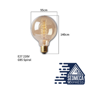 Dimmable Edison Light Bulb E27 40W 220V Retro Vintage Edison Bulb Incandescent Ampoule Bulbs Vintage Edison Lamp Retro Light. Sedmeca Express. Instrumentation and Electrical Materials. Construction & Home.