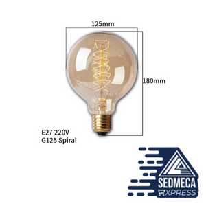 Dimmable Edison Light Bulb E27 40W 220V Retro Vintage Edison Bulb Incandescent Ampoule Bulbs Vintage Edison Lamp Retro Light. Sedmeca Express. Instrumentation and Electrical Materials. Construction & Home.