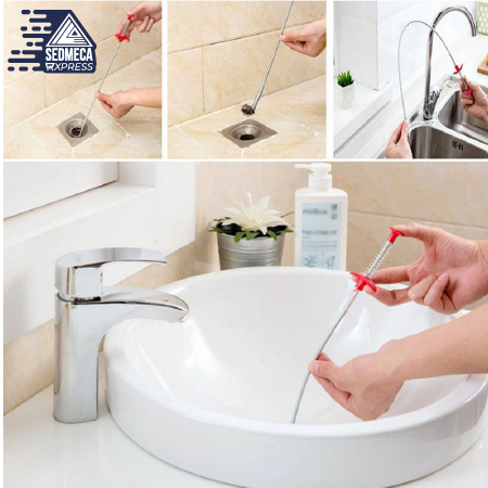 New Cleaner Tool Kitchen Bathroom Remover Hair Sink Hook Clog Snake Drain  Unclog