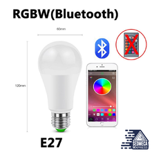 Load image into Gallery viewer, E27 Bluetooth RGB LED Bulb Lamp LED Lamp With IR Remote Control Light Bulb Indoor Home Decor Smart IC Lighting Lamp
