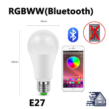 Load image into Gallery viewer, E27 Bluetooth RGB LED Bulb Lamp LED Lamp With IR Remote Control Light Bulb Indoor Home Decor Smart IC Lighting Lamp
