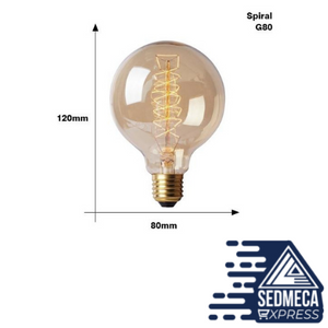 Edison Bulb E27 220V 40W ST64 G80 G95 T10 T45 A19 Retro Ampoule Vintage Incandescent Bulb edison Lamp Filament Light Bulb Decor. Sedmeca Express. Instrumentation and Electrical Materials.
