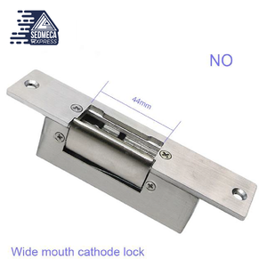 Electric Strike Lock Narrow Type Electric Door Lock for Home Office Wood Metal Door NO Mode Fail Secure DC 12V Access control