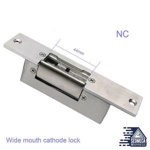 Electric Strike Lock Narrow Type Electric Door Lock for Home Office Wood Metal Door NO Mode Fail Secure DC 12V Access control