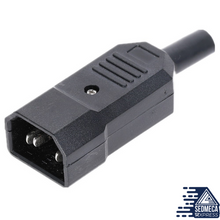 Load image into Gallery viewer, Electrical AC Socket 3 Female Male Inlet Connector 3 pin Socket Mount. Instrumentation and Electrical Materials. Sedmeca Express.
