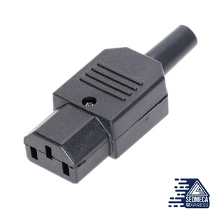 Electrical AC Socket 3 Female Male Inlet Connector 3 pin Socket Mount. Instrumentation and Electrical Materials. Sedmeca Express.