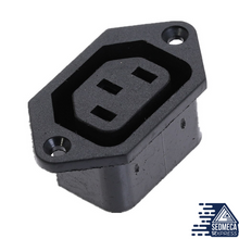 Load image into Gallery viewer, Electrical AC Socket 3 Female Male Inlet Connector 3 pin Socket Mount. Instrumentation and Electrical Materials. Sedmeca Express.
