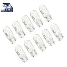 Load image into Gallery viewer, Fagis 10pcs Car T10 Halogen W5W 194 158 Wedges 12v 5w Auto Lamp Warm White Bulbs Instrument Light Reading Lights Clearance Lamp
