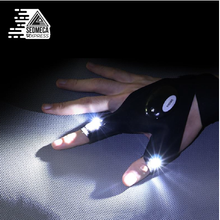 Load image into Gallery viewer, Fingerless Glove LED Flashlight Torch Outdoor Tool Fishing Camping Hiking Survival Rescue Multi Light Tool Left/Right Hand. Sedmeca Express. Hand Tools &amp; Equipments.
