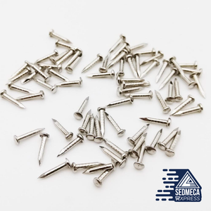 200X Golden Silver Antique Brass Bronze Diameter 1.2mm Length 6mm 8mm 10mm Iron Small Mini Round Head Nail for Jewelry Box Hinge. Sedmeca Express. Metals.