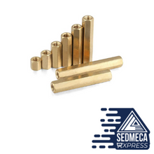 Load image into Gallery viewer, 5-50pcs Hex Female to Female M2 M2.5 M3 M4 M5 brass standoff spacer Hexagonal Stud Spacer Hollow Pillars. Sedmeca Express. Metals.
