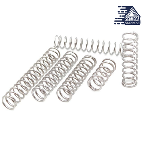 High quality 304 stainless steel compression spring Repair small spring suit Wire diameter 0.5/0.3/0.4 OD4/5/6 10-30length 225pc. Sedmeca Express. Metals.