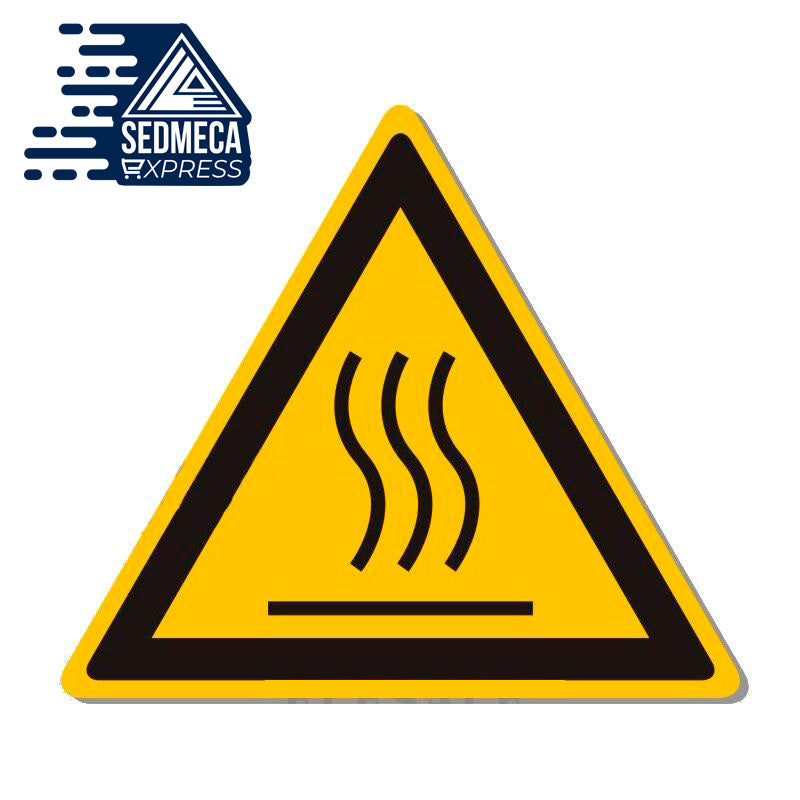 High-quality 5/Pcs Warning Signs Stickers Logo Security Safety Labels Water Oil-Proof Warning Tags Wall Machine Sticker. SEDMECA EXPRESS. Personal Protective Equipment.