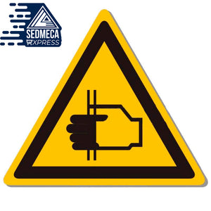 High-quality 5/Pcs Warning Signs Stickers Logo Security Safety Labels Water Oil-Proof Warning Tags Wall Machine Sticker. SEDMECA EXPRESS. Personal Protective Equipment.