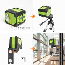 Load image into Gallery viewer, Self-Leveling Laser Level 2 Lines (4 Degrees) Red Green &amp; Vertical cross line with magnetic base. Hand Tools &amp; Equipments. Sedmeca Express.
