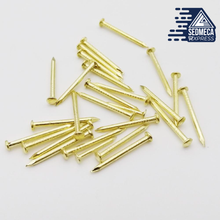 Load image into Gallery viewer, 200pcs Golden Diameter 1.2mm 1.5mm 1.8mm Iron Small Mini Round Head Nail Tack for Jewelry Chest Box Case Hinge Furniture Drum. Sedmeca Express. Metals.
