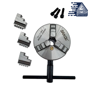 1Set K11-80 3 Jaws Manual Lathe Chuck With Turning Machine Tools Accessories K11 80 3-Jaw Lathe Chuck Self-Centering Metal. Sedmeca Express. Metals.