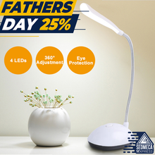 Load image into Gallery viewer, LED Desk Table Lamp AAA Battery Powered Eye Protection Light Book Reading Lights.
