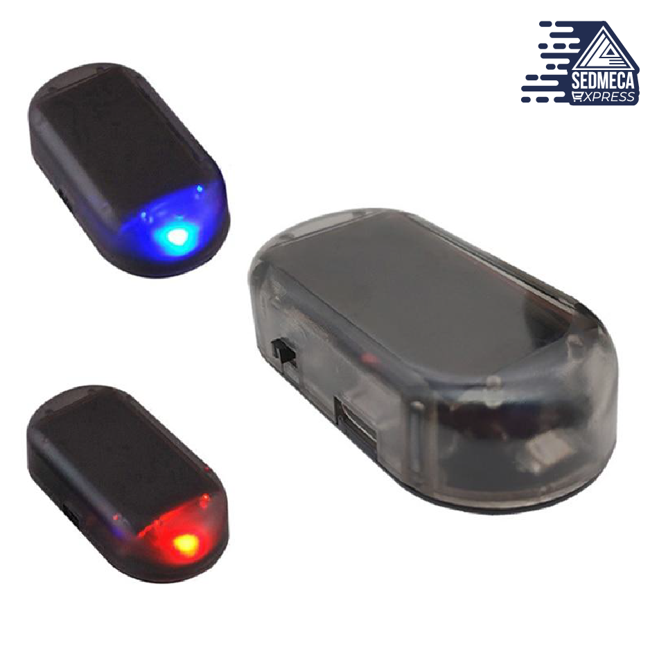Car Alarm System, Solar Power Dummy Car Alarm LED Light Simulate Imitation  Warning Anti Theft Flashing Light Car Alarm System Anti-theft System for
