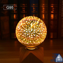 Load image into Gallery viewer, Light Bulb Vintage Star Fireworks Lamp Holiday Night Light Christmas Tree
