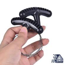 Load image into Gallery viewer, Manual Hand Steel Rope Chain Saw Practical Portable Emergency Survival Gear Steel Wire Kits Travel Tools Outdoor Camping Hiking. Sedmeca Express. Hand Tools &amp; Equipments.

