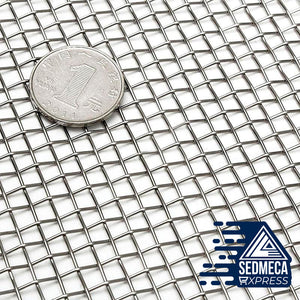 5/8/20/30/40 Mesh Woven Wire High Quality Stainless Steel Screening Filter Sheet 15x30cm. Sedmeca Express. Metals.