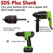 Load image into Gallery viewer, Metal Heavy Duty 1/2-20UNF 13mm Keyless Drill Chuck Hex Shank/SDS/Square Socket Female Adapter. Hand Tools &amp; Equipments. Sedmeca Express.
