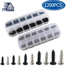 Load image into Gallery viewer, Micro Glasses Screws Round Head Self-tapping Electronic Small Wood Screws Nails Kit Pc Screw Set 1200Pcs/set M1 M1.2 M1.4 M1.7. Sedmeca Express. Metals. Construction &amp; Home.
