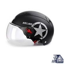 Load image into Gallery viewer, Half Face Motorcycle Street Bike Helmet Unisex. SEDMECA EXPRESS. Personal Protective Equipment.
