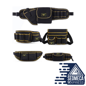Multi-function Waist Pack Repair Tool Storage Bag Oxford Cloth Hardware Tool Pocket Wrench Pliers. Sedmeca Express. Hand Tools & Equipments.