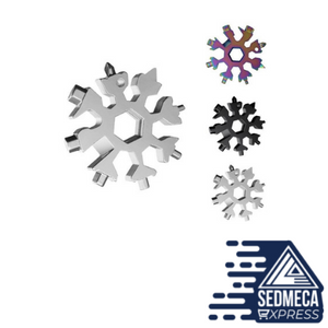 Multifunctional snowflake wrench octagonal shape outdoor portable tool 18 in one. Sedmeca Express. Hand Tools & Equipments.