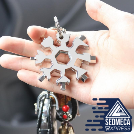 Multifunctional snowflake wrench octagonal shape outdoor portable tool 18 in one. Sedmeca Express. Hand Tools & Equipments.